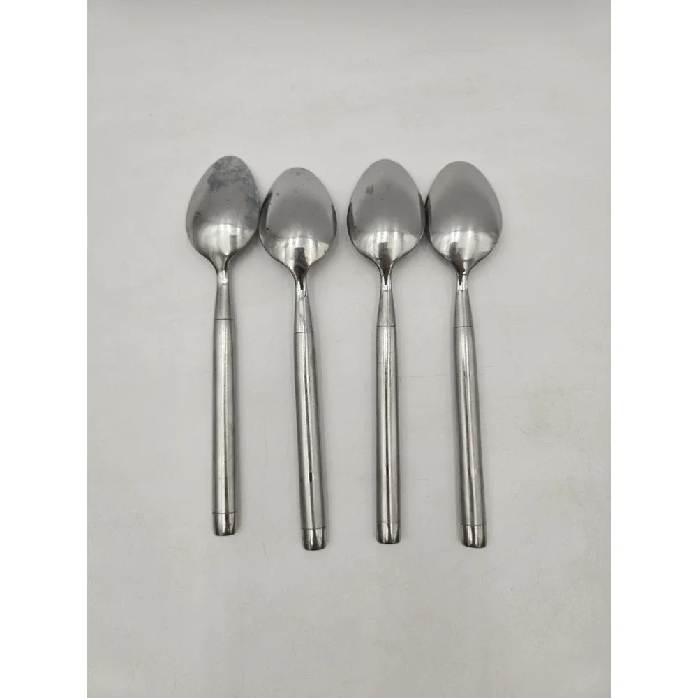 Lot Of 4 Hampton Silversmiths Shangri-la Stainless‎ Tablespoons Shangrila Spoons